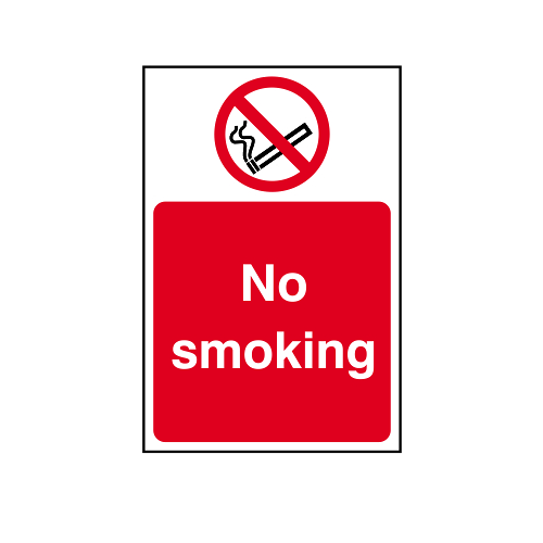 No Smoking Sign - RPVC, 200 X 300mm